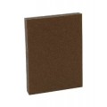 ALUMINUM OXIDE BROWN ABRASIVE SPONGE   3-3/4” x 4-3/4” x ½”  A180 2-Sided - 250/box