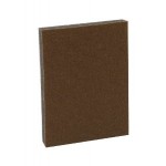 ALUMINUM OXIDE BROWN ABRASIVE SPONGE   3-3/4” x 4-3/4” x ½”  A180 2-Sided - 250/box